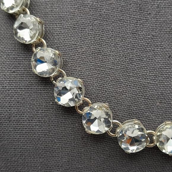 Vintage Chaps Rhinestone Choker Necklace Distressed - Picture 4 of 9